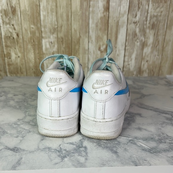 Nike 6y kids Air Force 1 White and Blue - Picture 4 of 8